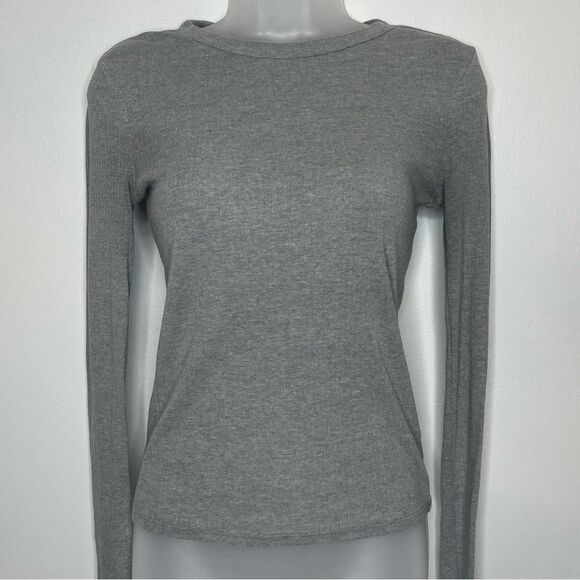 Wild Fable Crewneck Rib Knit Long Sleeve Tee - Picture 5 of 10